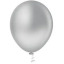 BALÃO METAL.10 PRATA C / 50 UND