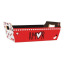 BANDEJA VINTAGE LOVE BIRDS 26CMX18CMX8,5CM 4PC VERMELHO