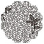 FUNDO RENDADO CURIFEST REDONDO PRETO N 7 - (239)
