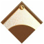 SACO OVO 02 BOCAS INCOLOR 35CMX35CM MARROM / OURO UND