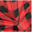 TNT ESTAMPADO XADREZ PRETO F / VERMELHO